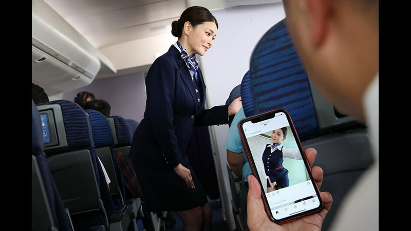 Tachibana mary dandy 900 big tits, blow, footjob, pantyhose, stewardess